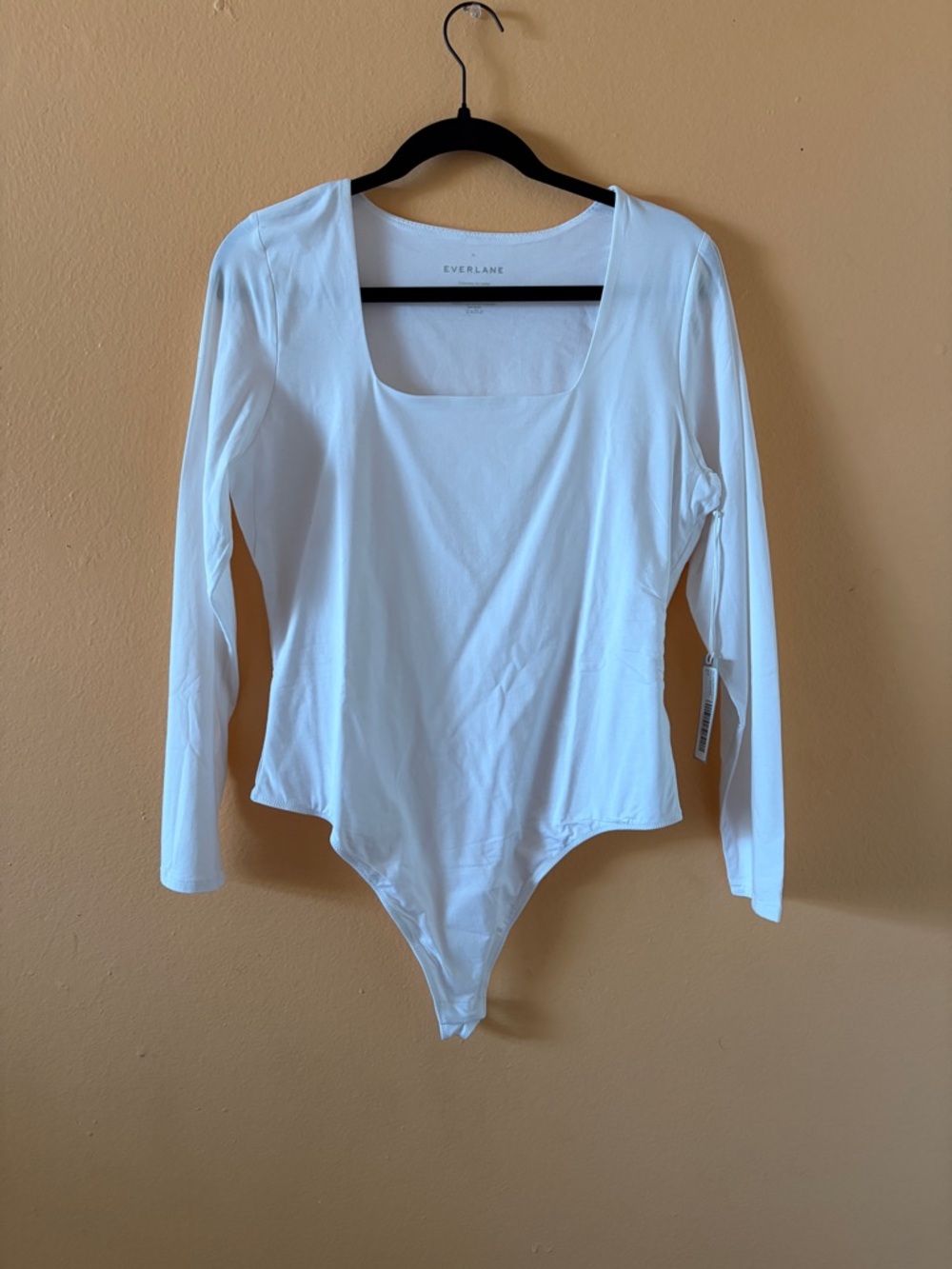 Everlane White Square-Neck Long Sleeve Bodysuit - Picture 2 of 5